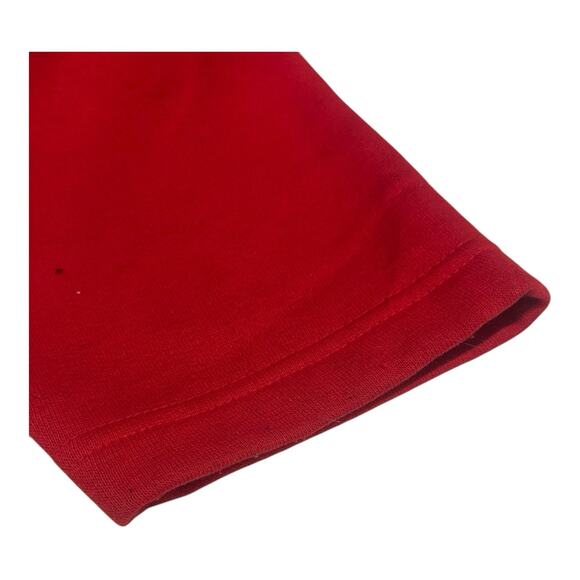 Vintage Nutcracker Red 1X Embroidered Santa Happy Holiday! Christmas Sweatshirt - Picture 9 of 12